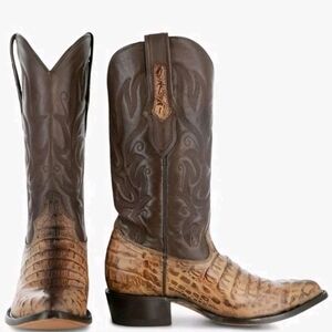 Soto Boots Gator Tail Western Cowboy Boots Size 10.5